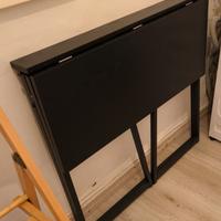 Scrivania pieghevole nera