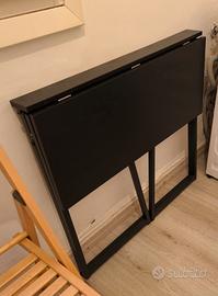 Scrivania pieghevole nera