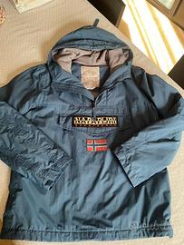 Napapijri Rainforest con cappuccio blu - L