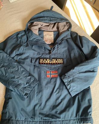 Napapijri Rainforest con cappuccio blu - L