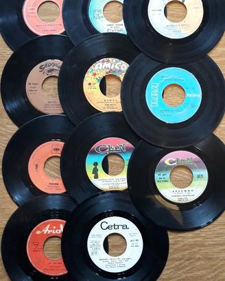 Vecchi dischi in vinile anni 70.