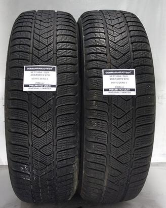 2 PNEUMATICI USATI 205/55R19 97H SZ3 PIRELLI GOMME