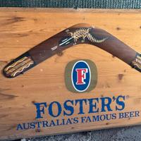 Targa in Legno Vintage Foster’s Australia’s Beer