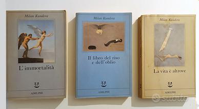 Tre libri di Milan Kundera (vedi foto)