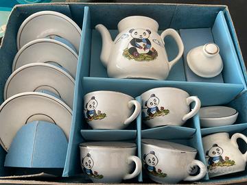 Set da te vintage Kahsla in ceramica per bambini