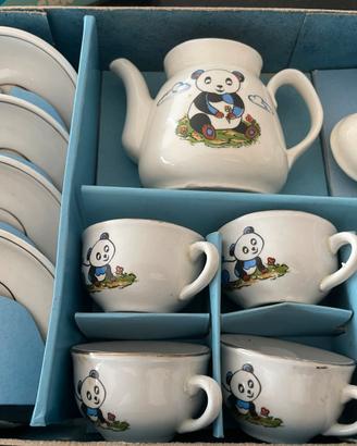 Set da te vintage Kahsla in ceramica per bambini