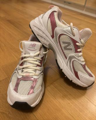 New Balance running 530 bianche e rosa