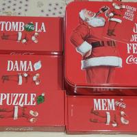 Box con 4 giochi Coca-Cola Natale 2025