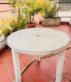 Tavolo tondo da giardino/ terrazzo