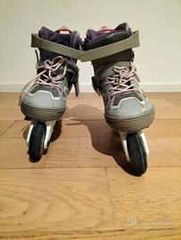 Pattini oxelo grigi e rosa n. 32/35