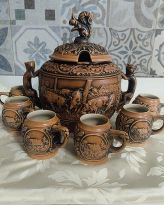 Servizio da bowle vintage Gerz Germania