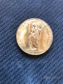 Medaglia-Moneta da Lire 5 Gov.  Provv. Lomb. 1848