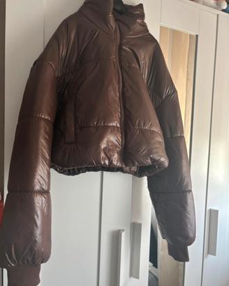 Bomber marrone corto