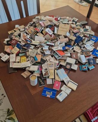 250 scatole di fiammiferi vintage da collezione 