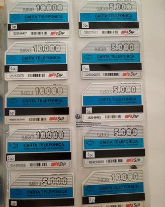 schede telefoniche tiratura limitata 