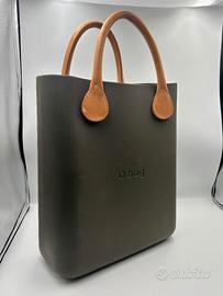 O Bag Classic originale verde militare con manici 