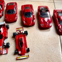 Lotto 7 Modellini Ferrari 1:38 1:43