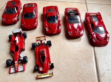 Lotto 7 Modellini Ferrari 1:38 1:43
