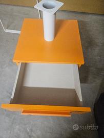 Scrivania IKEA LINNMON 160cm bianca + cassettiera