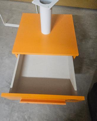 Scrivania IKEA LINNMON 160cm bianca + cassettiera