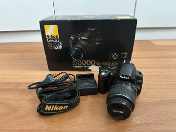 Kit Nikon D3000 + AF/S DX Nikkor 18-55