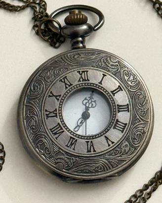 Orologio da tasca Alchemian vintage con catena