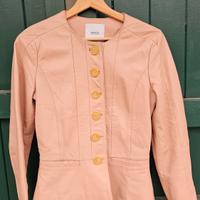 Giacca vera pelle donna Mango