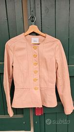 Giacca vera pelle donna Mango