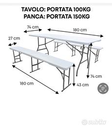 Tavoli  misura birreria