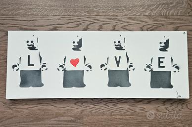 Quadro "LEGO LOVE" dello street artist Vike 2013