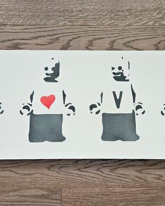 Quadro "LEGO LOVE" dello street artist Vike 2013