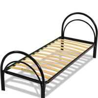 letto a castello metallo nero