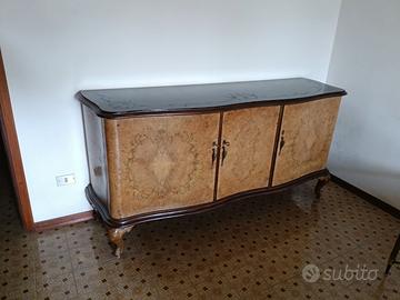 Elegante credenza Art Déco in radica  anni '30/'40