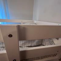 Letto a castello Mydal Ikea legno bianco