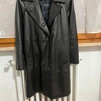 Giacca/trench in vera pelle