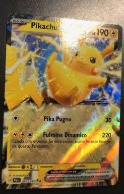 Pikachu-ex 063 Holofoil (Double Rare) IT Near Mint