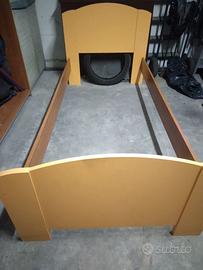 Letto singolo  + rete a doghe x cameretta