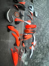 RICAMBI+PLASTICHE per ktm exc 125 ( 2012-2016)