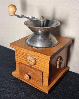 Macinacaffè manuale vintage in legno-Arredamento