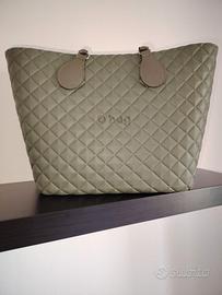 Borsa a mano Obag verde militare