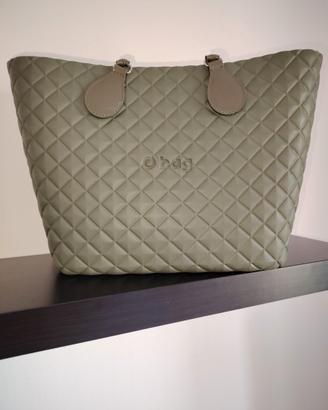 Borsa a mano Obag verde militare