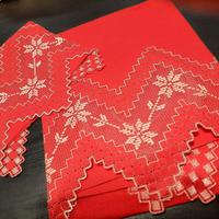 asciugamani in lino natalizie