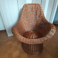 Poltrona in vimini