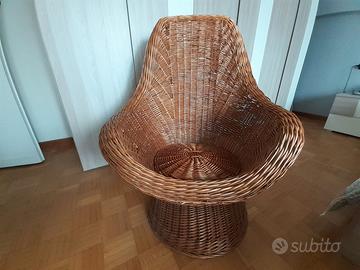 Poltrona in vimini