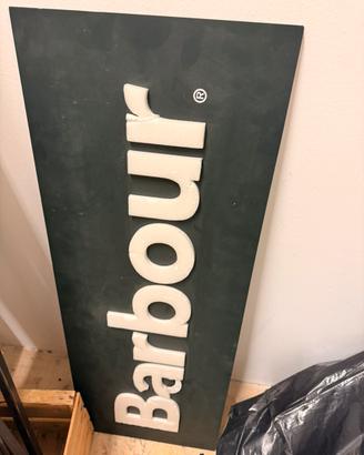 Tabella BARBOUR pubblicitaria vintage