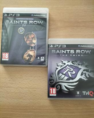 SAINTS ROW  III e  SAINTS ROW IV per PS3