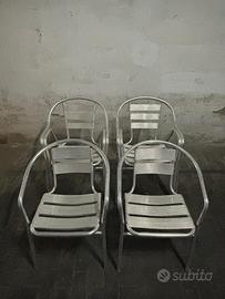 Sedie in alluminio