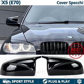 CALOTTE SPECCHIETTI per Bmw X5 E70 Nero Lucido