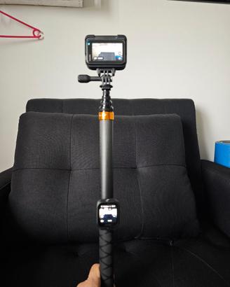 Bastone selfie invisibile carbonio 3 metri Insta