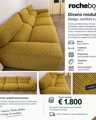 Divano Roche Bobois modulare